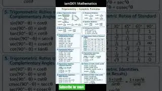Master Trigonometry for Exams! 🧠 #MathsTricks#mathformula#mathstricks#shortsvideo#trending#viral#😂🤣😆