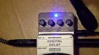 Behringer dd400 digital delay demo