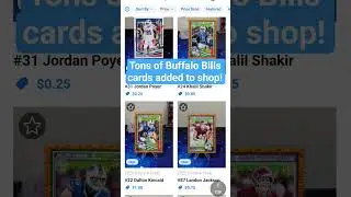 New cards added to shop!!🛸 #collx #collxapp #sportscards #newyork #buffalobills #buffalo