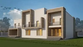 Proiect duplex DUALIS | P + 2E | 5 camere + 5 camere | 197 mp + 197 mp | v2