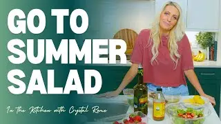 Go To Healthy Summer Salad 🥗 #healthyliving #healthylifestyle #healthyrecipes #salads 