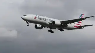 American Airlines 777 N785AN arriving at Heathrow Airport on 23/3/24