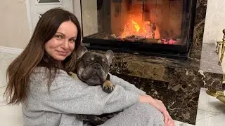 Мы с Хамошей в прямом эфире у камина ❤️‍🔥Часть 1