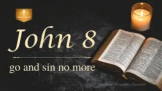 John 8 (NLT) | Peaceful Bible Reading with Rain Sounds & Calming Music