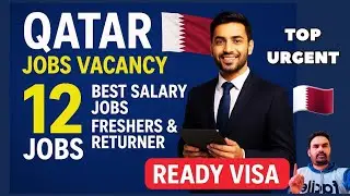 Qatar Jobs 🇶🇦 today | Top 12 jobs Hiring | Gov project | Freshers Return Both Can Apply | Ready visa