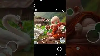 #littlebaby Cute little monk so cute🥰 Viral video 💯