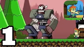 Dan the Man: Action Platformer - Gameplay Walkthrough Part 1 - Prologue to Stage 8-1-1 (Android/iOS)
