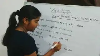 voice change of Simple Present  for class 6-12 # basic rules @ part 2