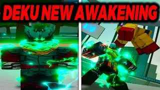 Deku New Awakening And Ultimate Moves Showcase In Roblox Heroes Battlegrounds (Mastered Green Hero)