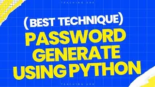 Password Generate Using Python | Using Random #python #pythonprogramming #pythontutorial