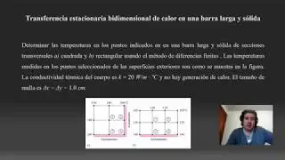 Métodos numéricos por diferencias finitas en transferencia de calor.
