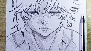 How to draw Baki Hanma easy step by step