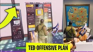 Where to Find Ted offensive plan (Location)! Hidden fortnite challenge