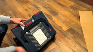 Unpacking / unboxing Cordless Torch Bosch GLI PortaLED 136 Professional 0601446100