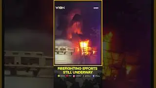 Massive Fire Breaks Out at Gurugram Showroom | Firefighting Efforts Underway | WION