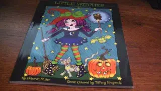 Coloring Book Flip Thru Little Witches by Deborah Muller