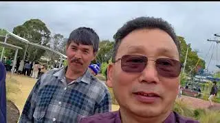 Thir Thapa took us to BBQ party at the park, The party Organized by MRC