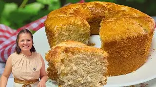 SIMPLES E PERFEITO PARA O CAF&Eacute;! RECEITA R&Aacute;PIDA DE BOLO DE BANANA
