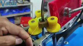 Vacuz 8 Inches Belt Type Semi Automatic Differential Mode Toroidal Inductor Core Winding Machine