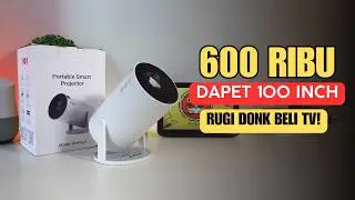 RUGI DONK BELI TV! 600 RIBUAN DAPET 100 INCHI! REVIEW XGODY GIMBAL 3 PROYEKTOR MINI