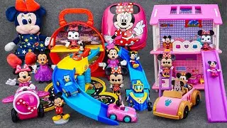 Satisfying with Unboxing Minnie Mouse Roller Coaster Pink Sweet Home Playset | Review Toys ASMR