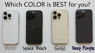 Распаковка и сравнение iPhone 14 Pro всех цветов! &mdash; Золотой, серебристый, космический чёрный, фиолетовый