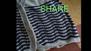 KNITTING  PATTERN SCALLOP DESIGN  LADIES JACKET #knitting #knittingvideo #youtubeshorts #cap