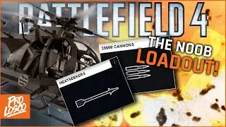 I was CHALLENGED to play the NOOB LOADOUT! | Battlefield 4 Scout Heli Gameplay