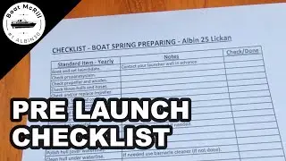Time to prepare the boat for the summer - Checklist