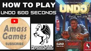 Undo: 600 Seconds - Weaving fate anew.  Mystery board game.  How to Setup and Play.  * AmassGames *