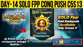 Solo fpp rank push C5S13 | solo fpp matching problem  #solofppconqueror #solofpprankpushtoconqueror