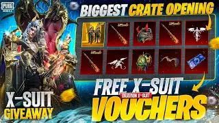 New X-Suit Dravion Crate Opening | Best Lucky Crate Opening | X-Suit Giveaway | PUBGM 