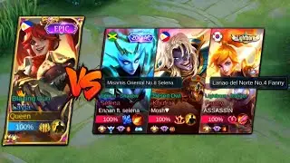 LAYLA VS TOP GLOBAL FANNY, SELENA AND KHUFRA IN RANKED GAME! WHO WILL WIN? | Queen of Marksman