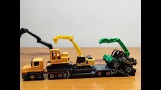 Excavator Matchbox / Siku /TOMICA / Toy car Construction vehicles Excavator Unboxing and Compare