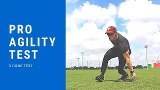 PRO AGILITY TEST | 3 cone test | Kade Capps Coaching