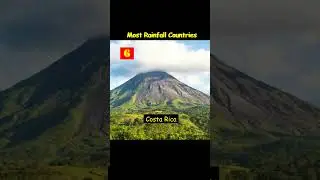 Top 10 countries with  Highest Rainfall in the world ? 🙏🙏😱 #shorts