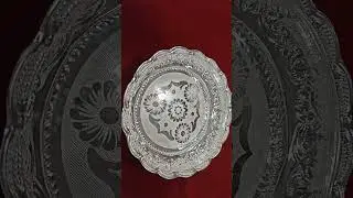 Pooja plate in silver 200 grams (pls subscribe for more content)
