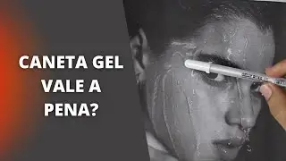 Caneta gel branca no desenho realista, vale a pena usar? como usar?