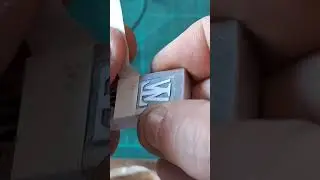 Salt water etching | 9 volt battery on aluminium for 10 minutes | check out the video.