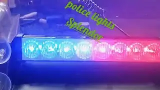 Splendor bs6 bike modified police light