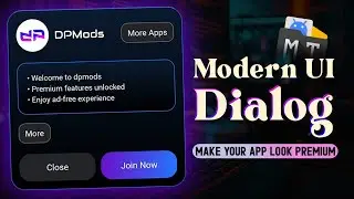 🔥 Modern UI Dialog with MT Manager (2025) | Premium App Design Tutorial ✨📱