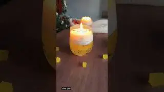 Real Fruit Jelly Look Candle DIY 🕯️Aesthetic Fruit Candle DIY 😎 #shorts #shortsfeed #craft #candle