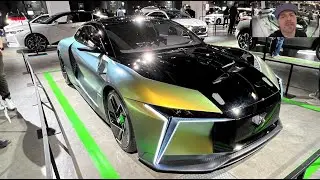DS E-Tense Performance TE concept car full electric super hyper power car walkaround K0665