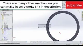 Translating cam and crank-slider mechanism in solidworks