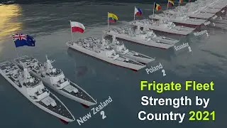 Frigate Fleet Strength by Country 2021 | Country comparisons in 3d by Frigate Strength
