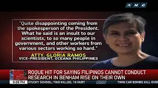 The World Tonight: Filipino scientists have explored Benham Rise, experts tell Roque