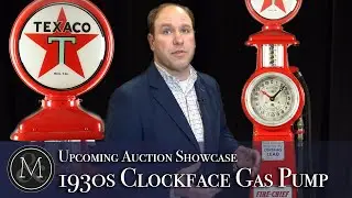 ECO Model 160 Clockface Gasoline Pump | December 4, 2021 | Miller & Miller Auctions