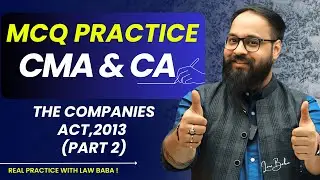 Mastering CMA Inter MCQ's for Companies Act (Real Practice)