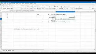 Funci&oacute;n SI.ERROR en Libre Office Calc.