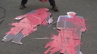 Dozens protest against Trump outside US consulate in S&atilde;o Paulo